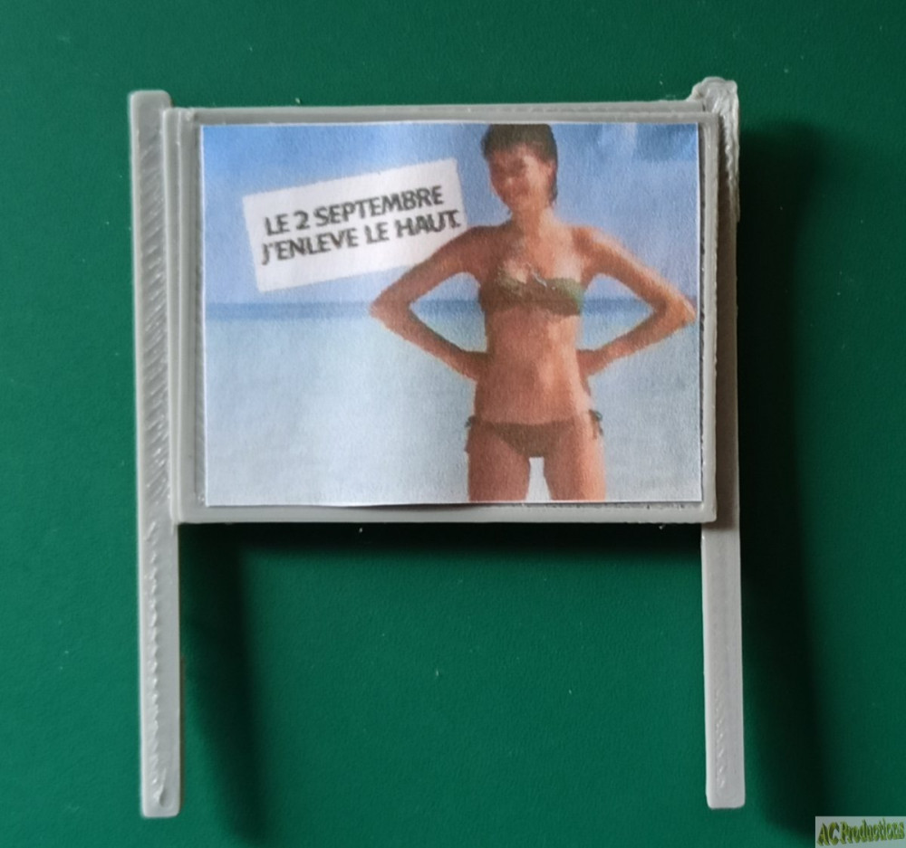 Panneau publicitaire 4X3 poteaux carrés
