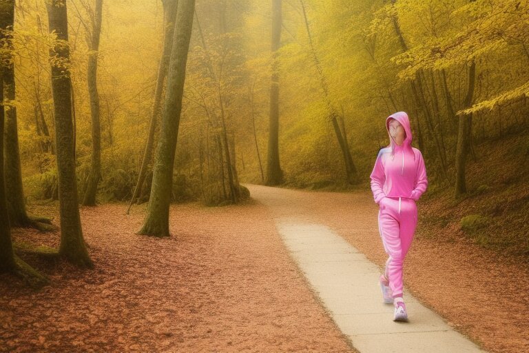 Jeune femme en forêt InstantArt